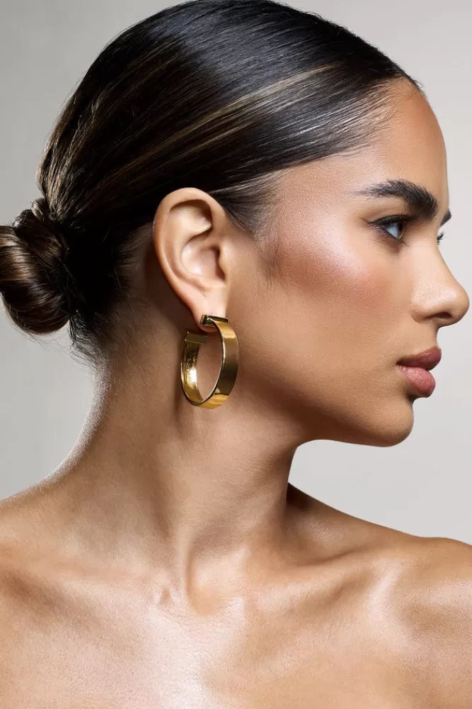 Club L London Amery | Chunky Hoop Earrings GOLD Discount