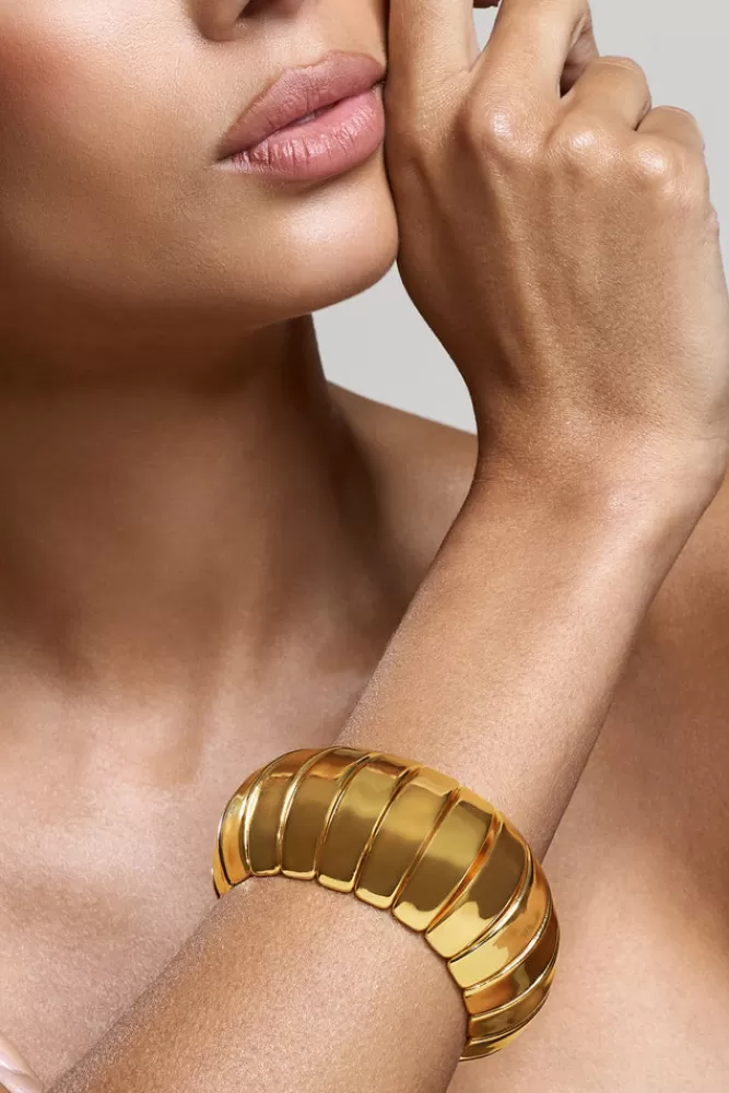 Club L London Boa | Chunky Bangle GOLD Discount