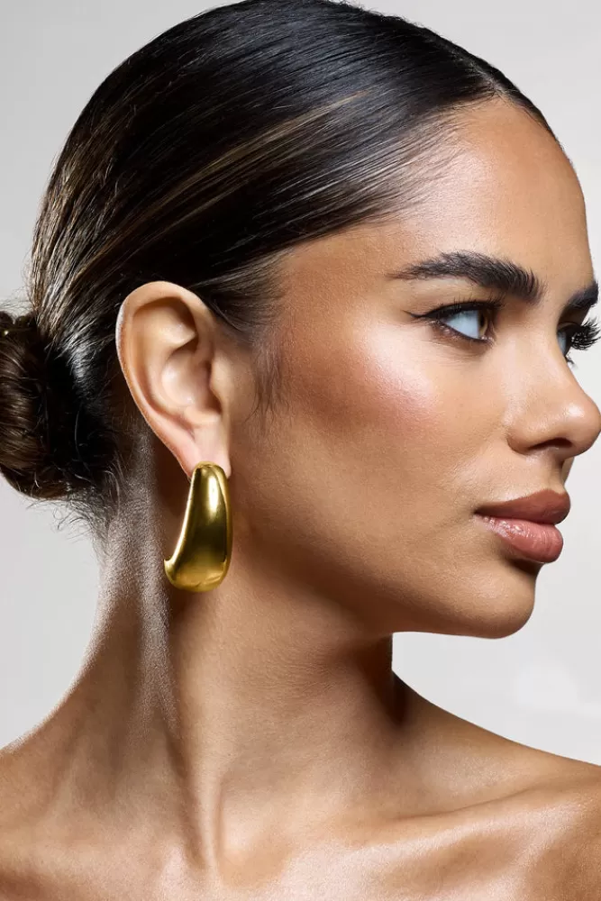 Club L London Levitate | Chunky Dangle Earrings GOLD Discount