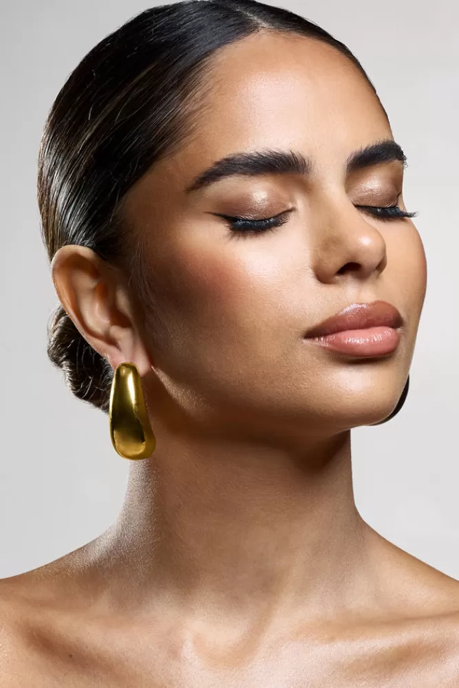 Club L London Levitate | Chunky Dangle Earrings GOLD Discount