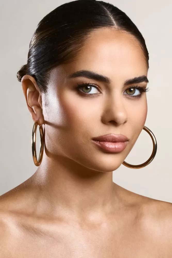 Club L London Lorrie | Hoop Earrings GOLD Clearance