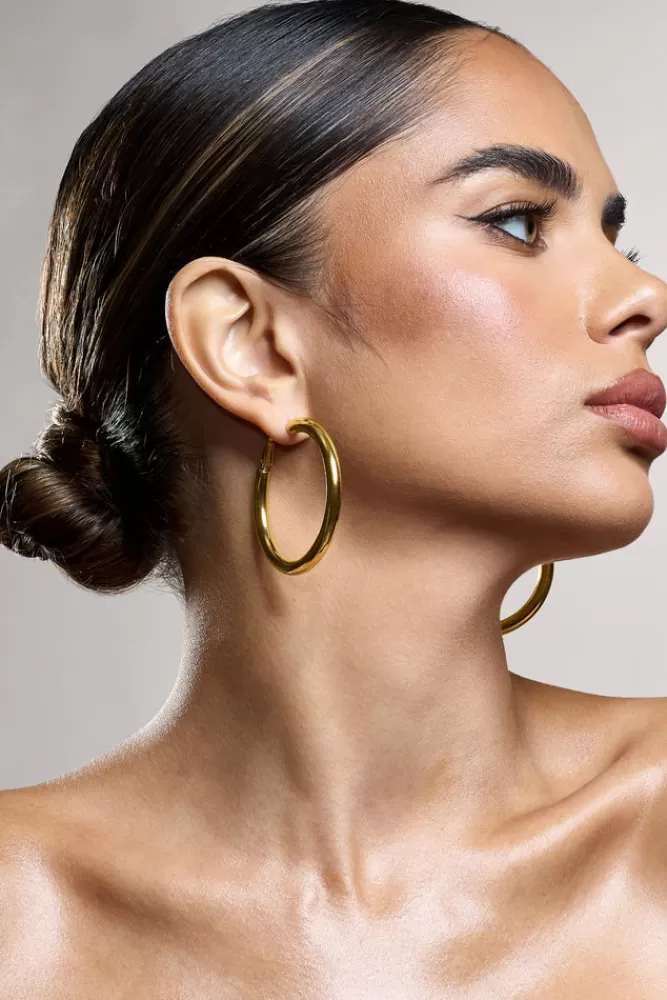 Club L London Mira | Hoop Earrings GOLD Outlet