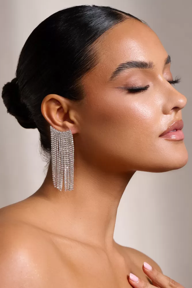 Club L London Monika | Tassel Earrings SILVER Best