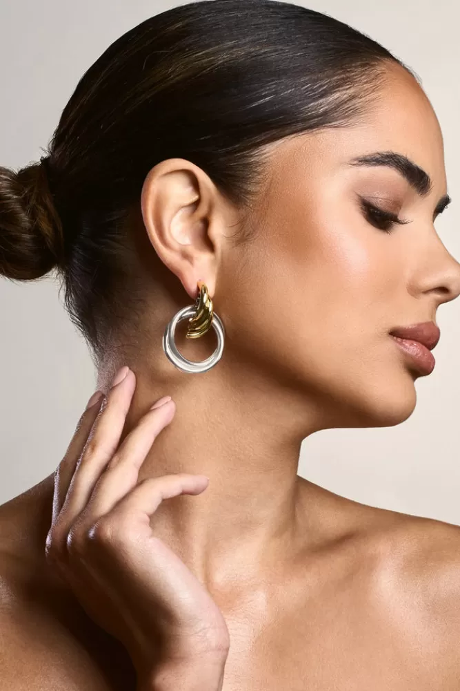 Club L London Norma | Gold u0026 Layered Earrings SILVER Shop