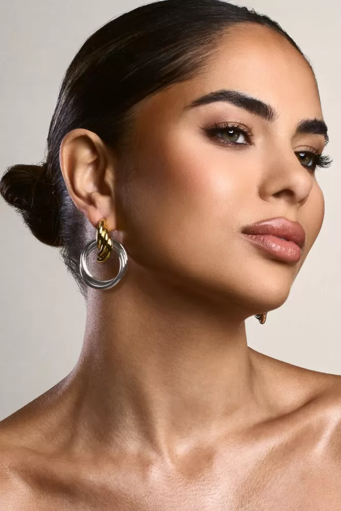 Club L London Norma | Gold u0026 Layered Earrings SILVER Shop