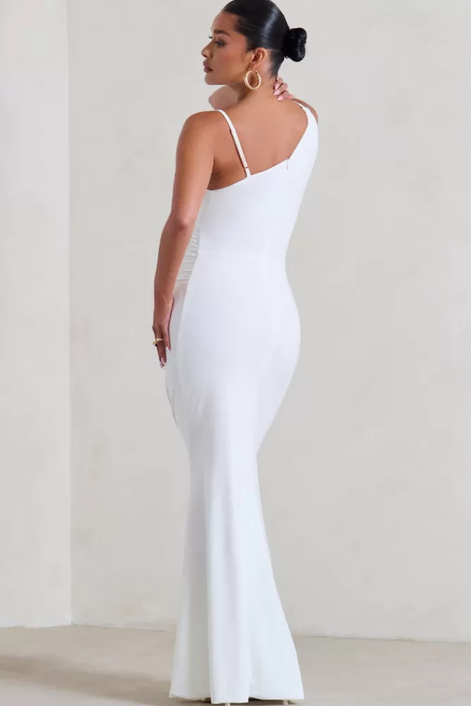 Club L London Phantasy | Maternity Cowl Neck Maxi Dress WHITE Store