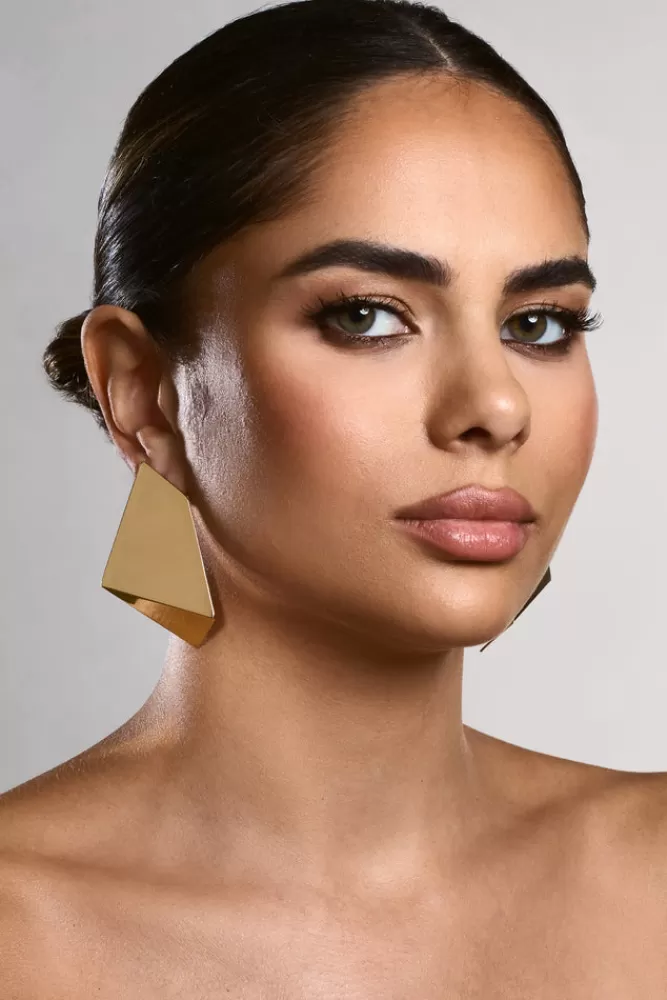 Club L London Sigrid | Statement Earrings GOLD Cheap