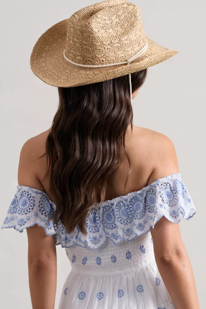 Club L London Wild At Heart | Straw Sun Hat BEIGE Cheap